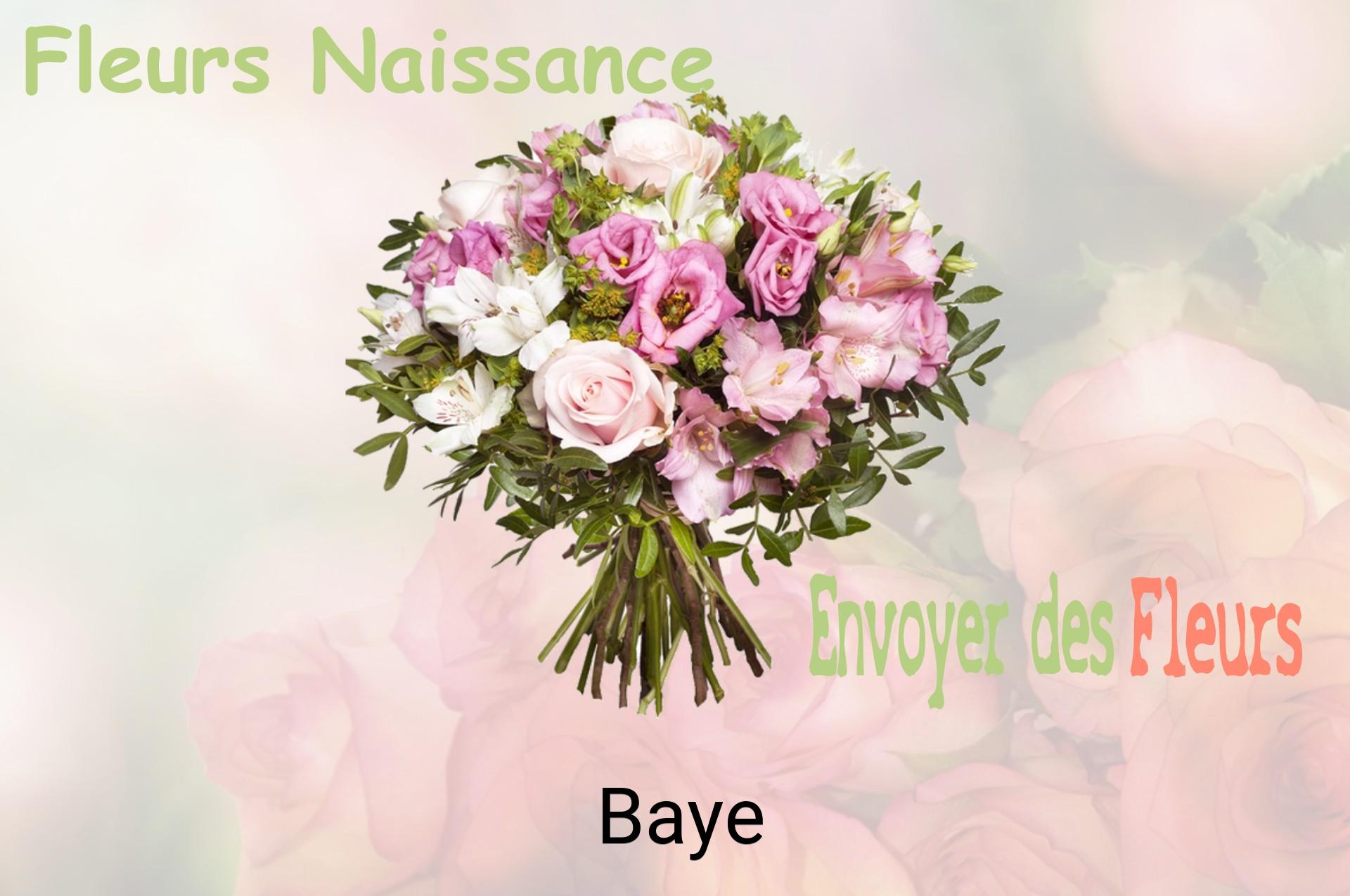 Bouquet de fleurs de naissance livré à Baye